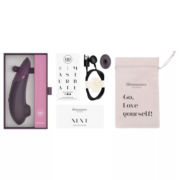 Womanizer Next - klitorisvibrator med lufttryk - genopladelig - lilla