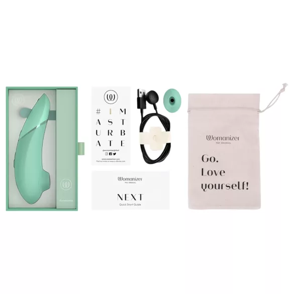 Womanizer Next - genopladelig klitorisstimulator med luftbølger (salvie)