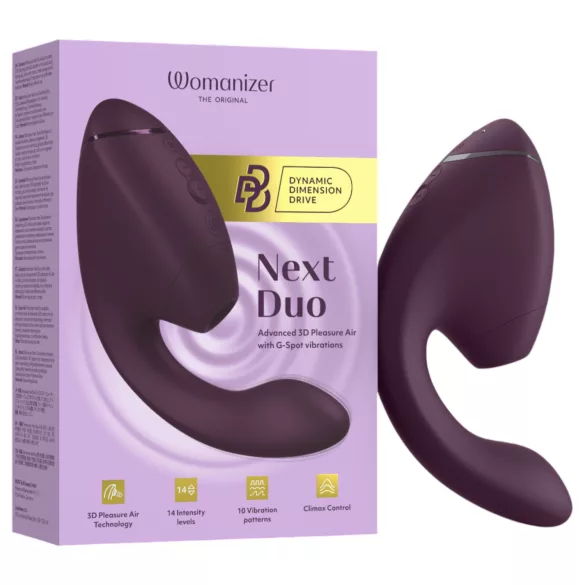 Womanizer Next Duo - G-punkt vibrator og klitorisstimulator - lilla