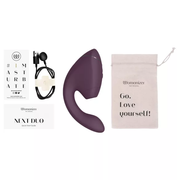 Womanizer Next Duo - G-punkt vibrator og klitorisstimulator - lilla