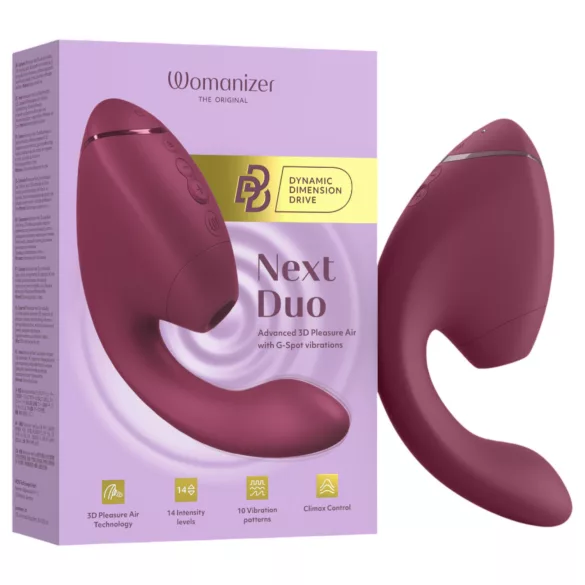 Womanizer - G-punktsvibrator og klitorisvibrator - 2i1 - pink