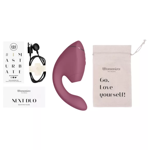 Womanizer - G-punktsvibrator og klitorisvibrator - 2i1 - pink