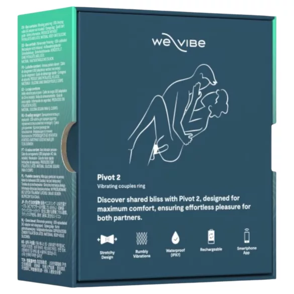 We-Vibe Pivot 2 - App-styret vibrerende penisring til mænd (blå)