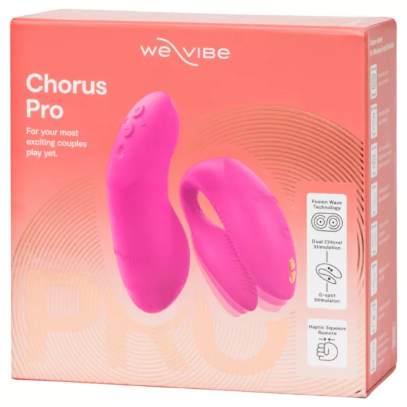 We-Vibe Chorus Pro - App- og fjernbetjent parvibrator (pink)