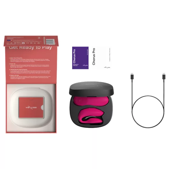 We-Vibe Chorus Pro - App- og fjernbetjent parvibrator (pink)