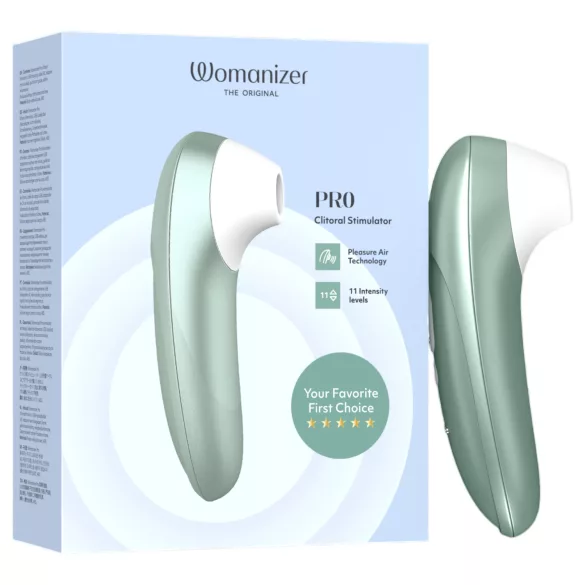 Womanizer Pro - luftbølge-klitorisstimulator (grøn)