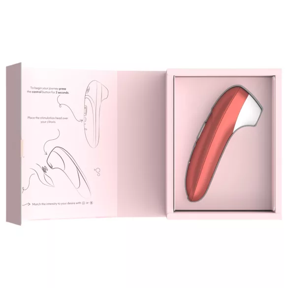 Womanizer Pro - luftbølge-vibrator til klitoris (rød)