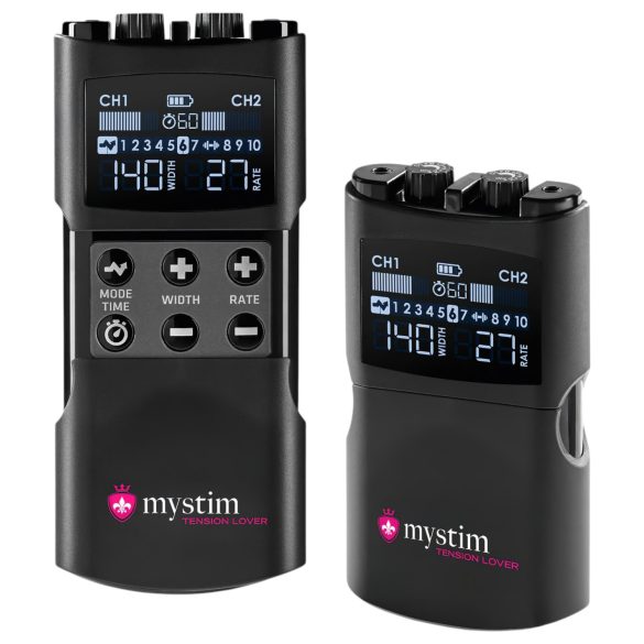 mystim Tension Lover 2 - digitalt elektro sæt (sort)