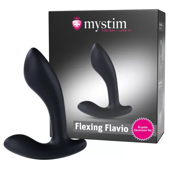 Mystim - elektro prostata vibrator - fleksibel - sort
