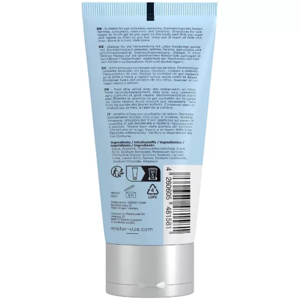 Mister Size Bio - vandbaseret økologisk glidecreme (100 ml)