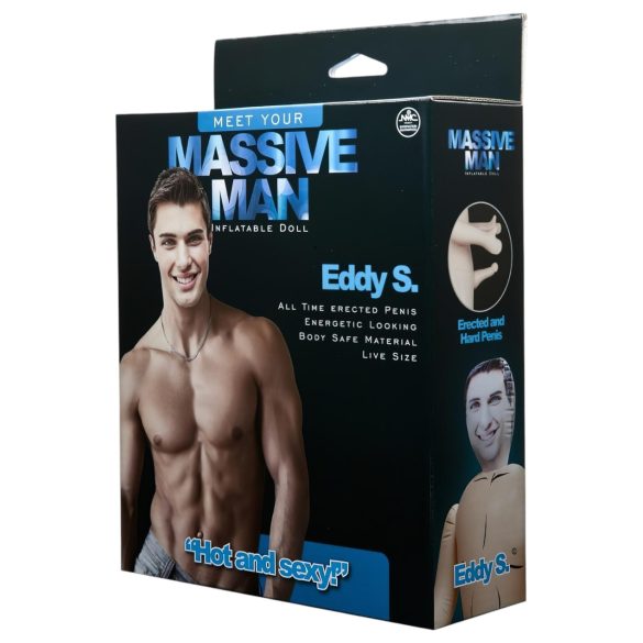 Eddy - oppustelig mandedukke