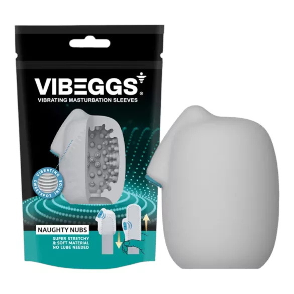 VIBEGGS - vibrerende æg onaniprodukt - struktur overflade - hvid