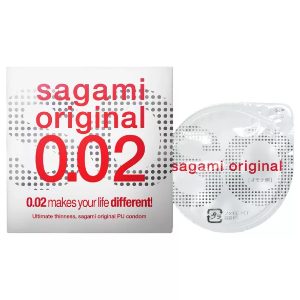 Sagami Original 0,02 - kondom - 55 mm (1 stk)