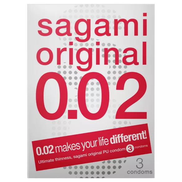 Sagami Original 0,02 - kondom - 55 mm (3 stk)