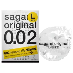 Sagami Original 0,02 L - kondom - ekstra tynd - 58mm (3 stk)