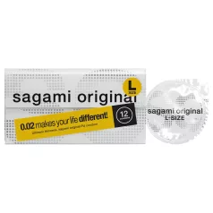  Sagami Original 0,02 L - kondom - ekstra tynd - 58mm (12 stk)