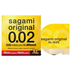   Sagami Original 0,02 XL - kondom - ekstra bred - 61mm - 1 stk