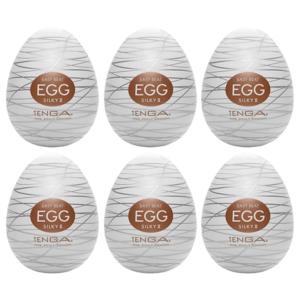 TENGA Egg Silky II - æg onanipakke (6 stk)