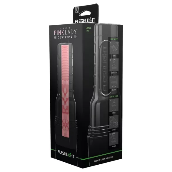 Fleshlight - masturbator - realistisk vagina - pink/naturlig farve