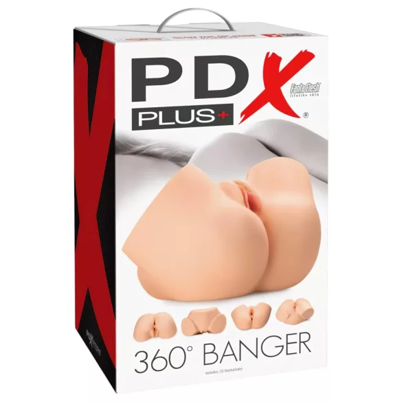 PDX 360 Banger - livagtig torso-masturbator (hudfarvet)