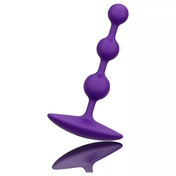 ROMP Amp - analdildo med perler - silikone - lilla