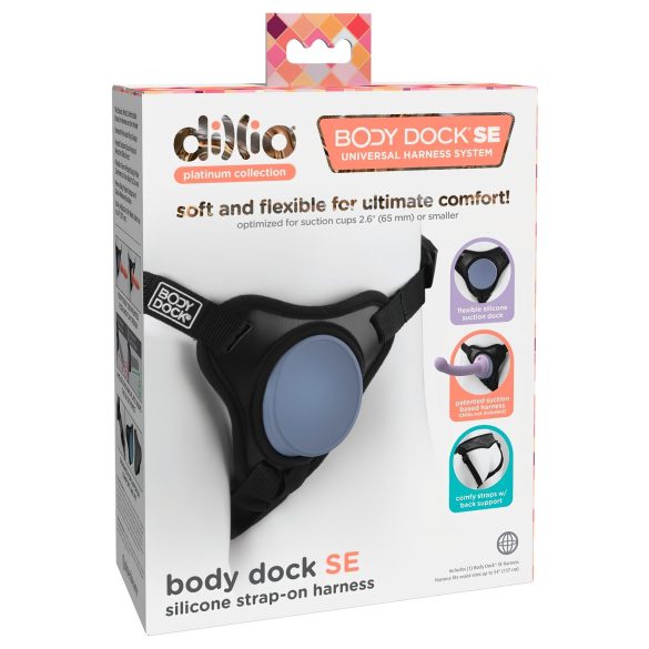 Dillio Body Dock SE - Strap-on bælte (sort-blå)