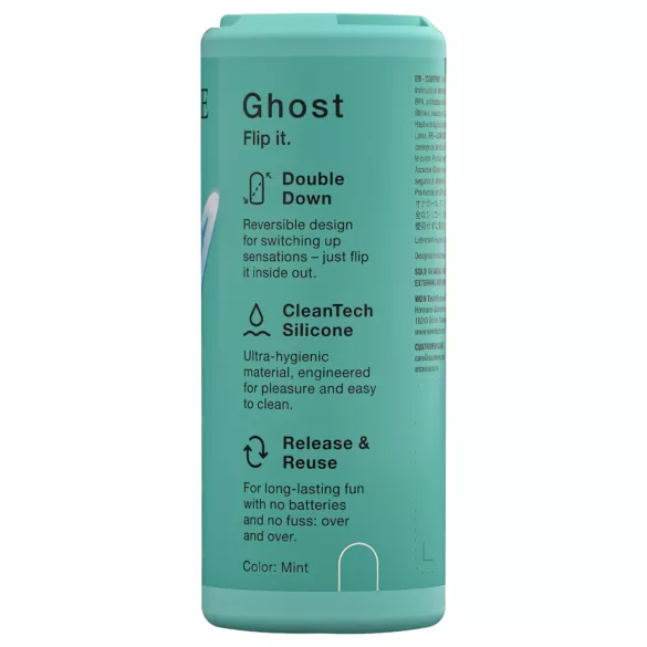 Arcwave Ghost - vendbar lommemasurbator - blød silikone - grøn