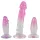 Crystal Clear - analtrænersæt - 3 stk - gennemsigtig pink