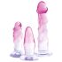 Crystal Clear - anal træner sæt - 3 stk (gennemsigtig-pink)