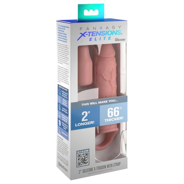 X-TENSION Elite 2 - Natur penisring med kappe