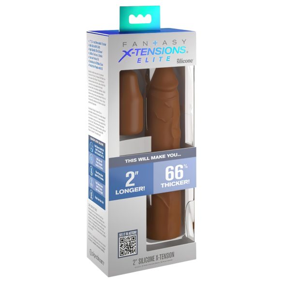 X-TENSION Elite 2 - justerbar penismanchet (brun)