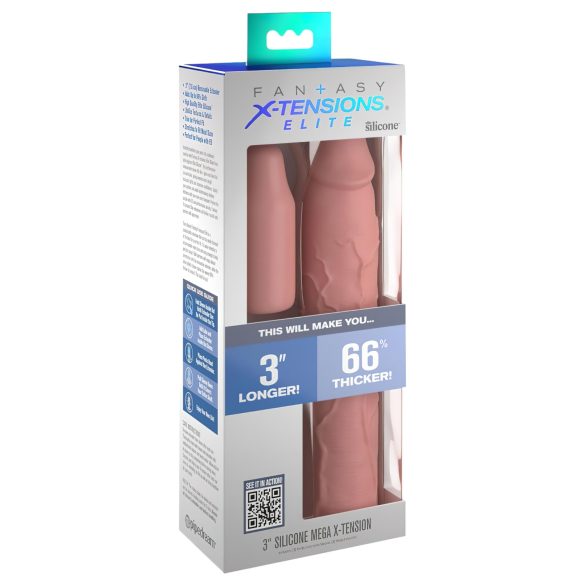 X-TENSION Elite 3 - justerbart penisovertræk (natur)