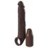 X-TENSION Elite 3 - penisring med hylster (brun)