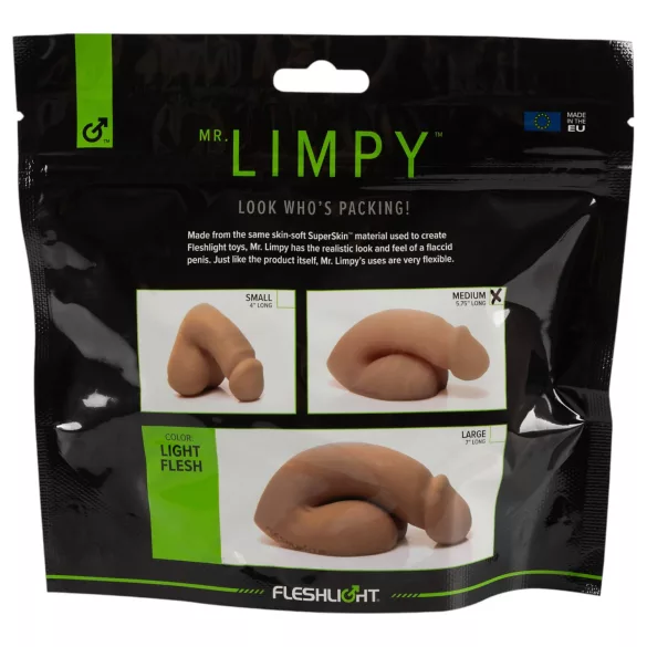 Fleshlight - Mr. Limpy - mellemstor realistisk dildo (hudfarvet)