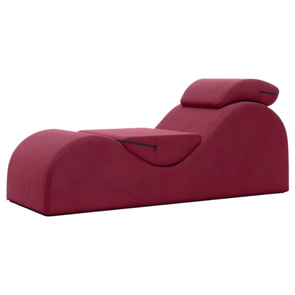 Liberator Esse Lounger - justerbar kærlighedssofa, 3-delt (rød)