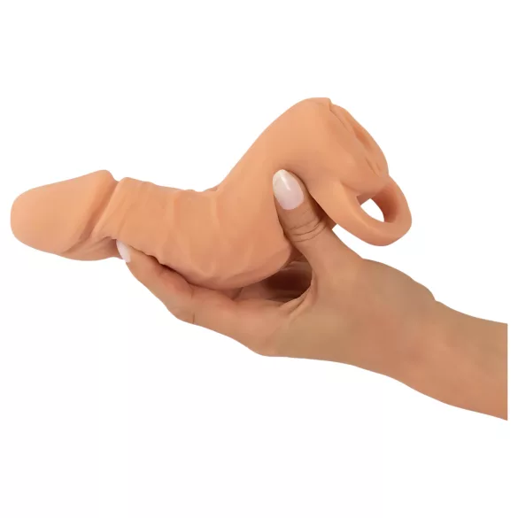 Nature Skin - penishylster og kunstig vagina - 18cm naturfarvet