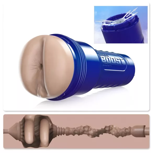 Fleshlight Boost Blast - realistisk numsemasturbator - hudfarvet