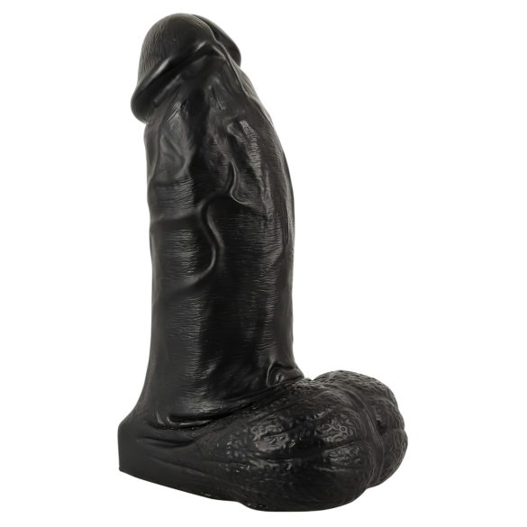 Realistixxx Real Giant - kæmpe dildo med kugler - 22 cm (sort)