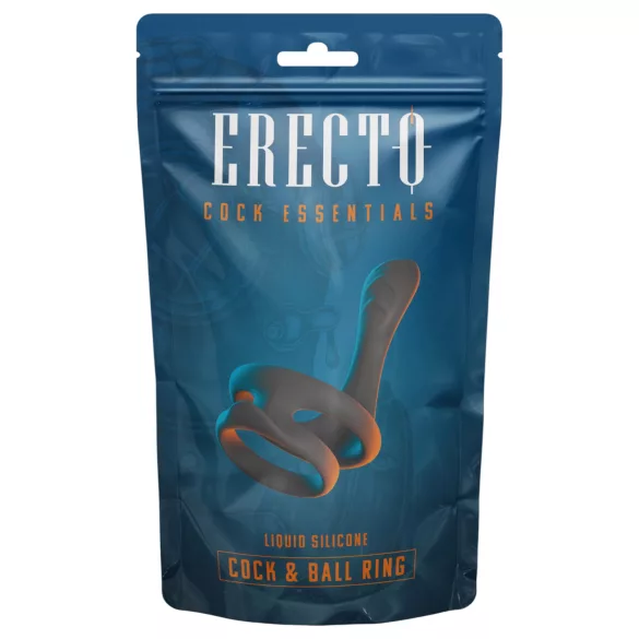 Erecto - penisring og kuglering - sort