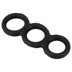 Erecto - penisring sæt - triple ring - sort
