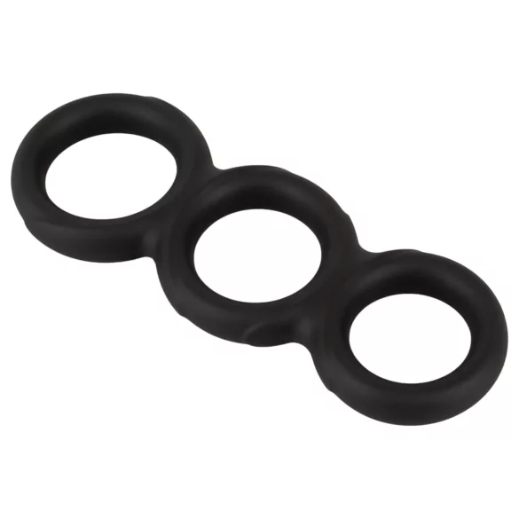 Erecto - penisring sæt - triple ring - sort