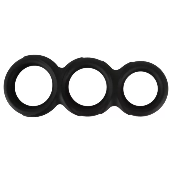 Erecto - penisring sæt - triple ring - sort