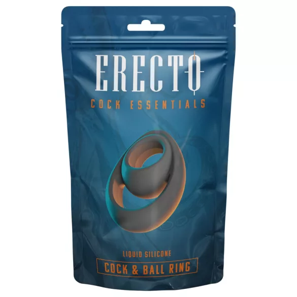 Erecto - penisring med kuglering - sort