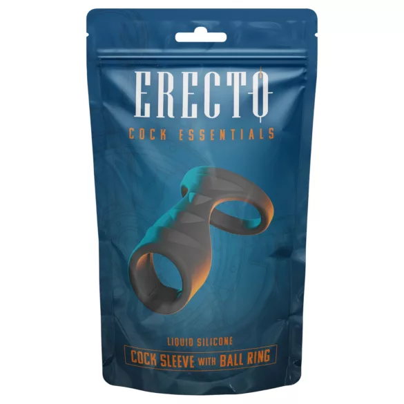 Erecto - penisring 2-i-1 - sort