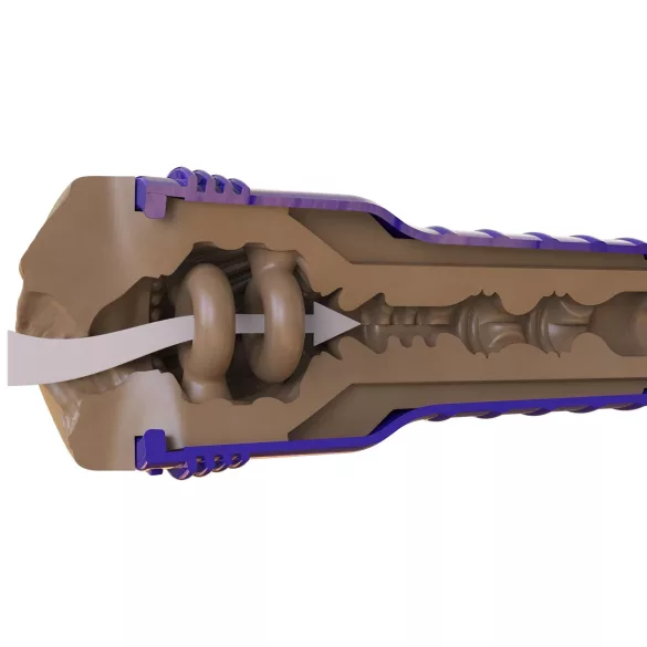 Fleshlight Boost Bang - realistisk vagina masturbator - brun