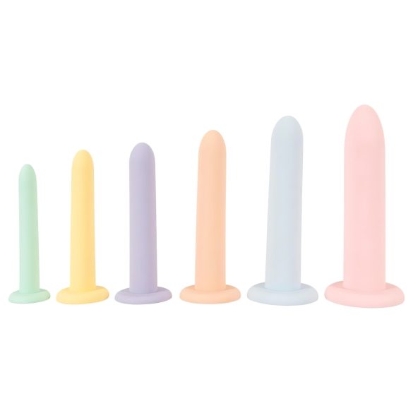 Seks i træk - Dildo trænersæt i farver, 6 stk.