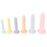 Six in a Row - dildo træner sæt - 6 stk (farverig)