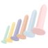 Seks i træk - Dildo trænersæt i farver, 6 stk.