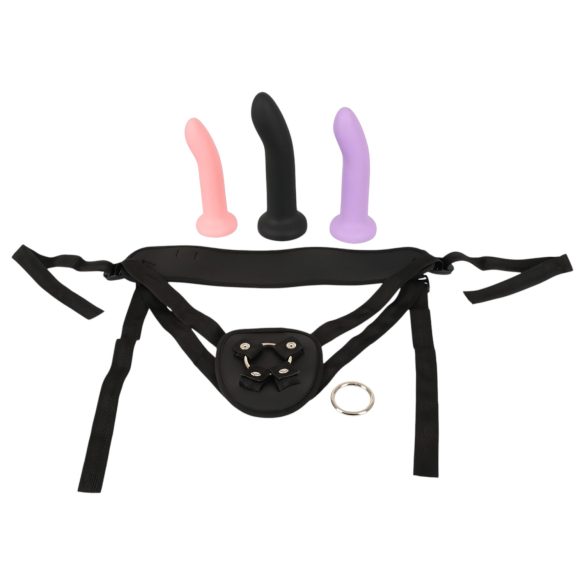 You2Toys - Strap-on dildo sæt (sort)
