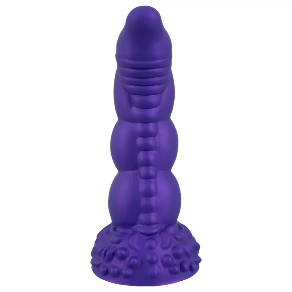 Beasty Cocks - dildo med testikler - realistisk - silikon - lilla